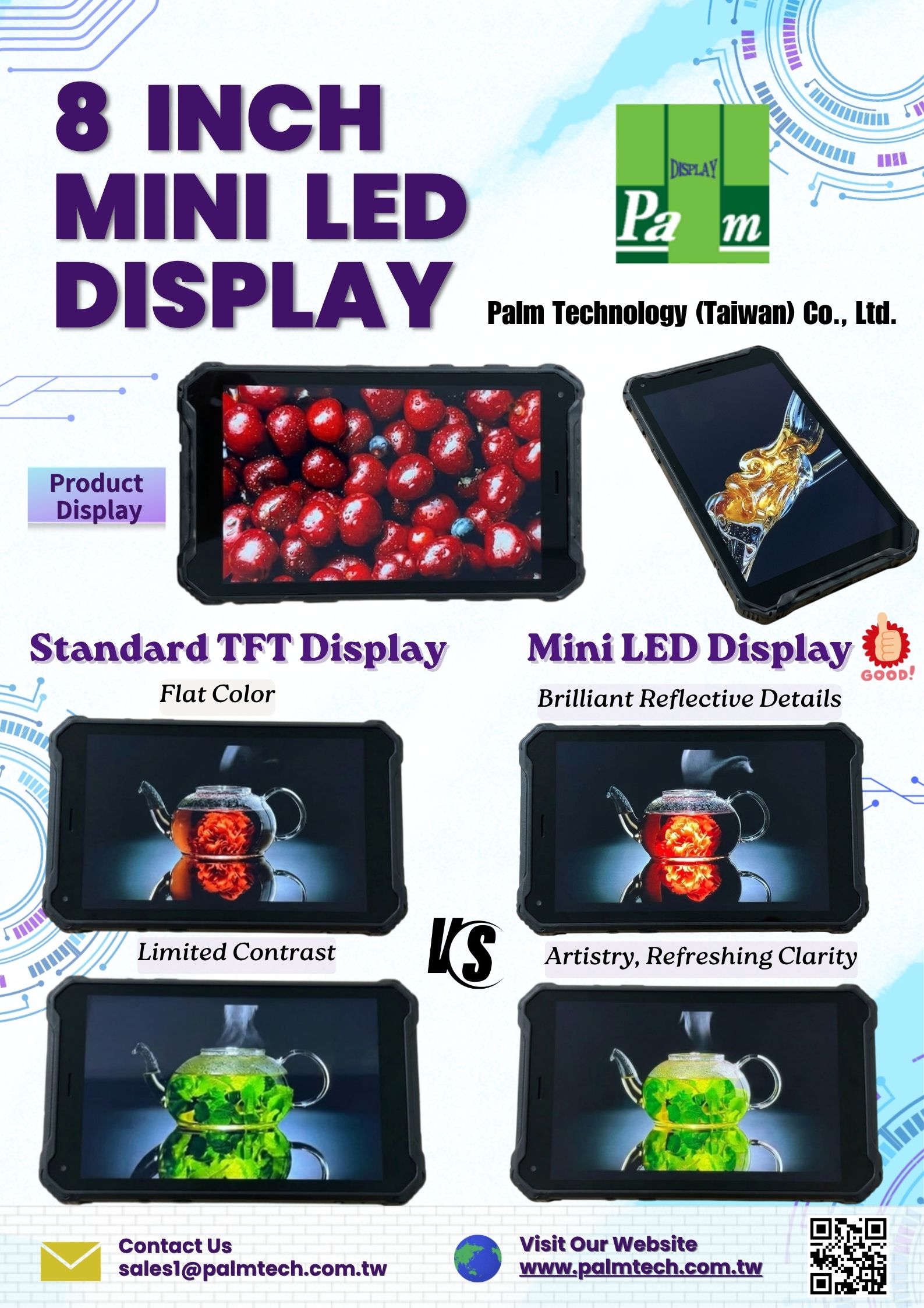 New products 8 inch mini LED display